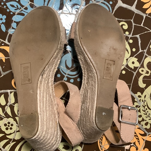 BRASH HEMP WEDGE with RHINESTONE STRAP Sz: 8.5 - Picture 5 of 6